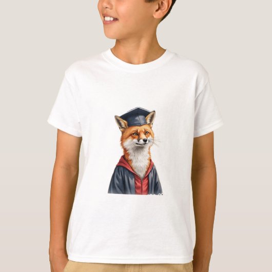 de afgestudeerde vos t-shirt (Voorkant)