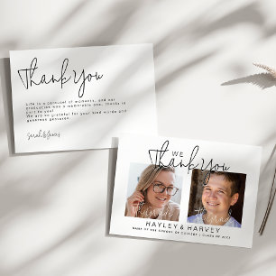 De afgestudeerden   2-zijdig dubbel afstudeerfeest bedankkaart