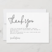 De afgestudeerden | 2-zijdig dubbel afstudeerfeest bedankkaart (Achterkant)