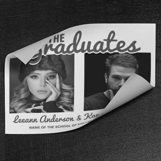 De afgestudeerden | Dubbele Afstudeer Welkom Poster