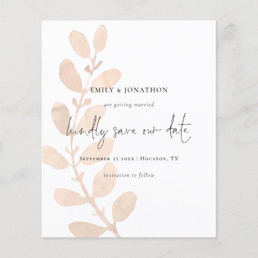 De afgevloeide afdruk van het script van het budge (Voorkant)