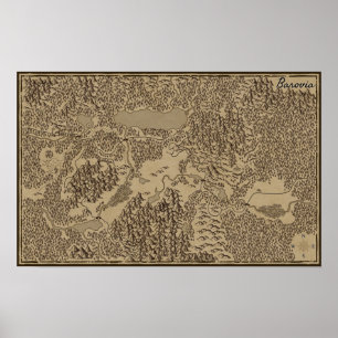 De Afhandelingskaart van de speler van Barovia (Cu Poster