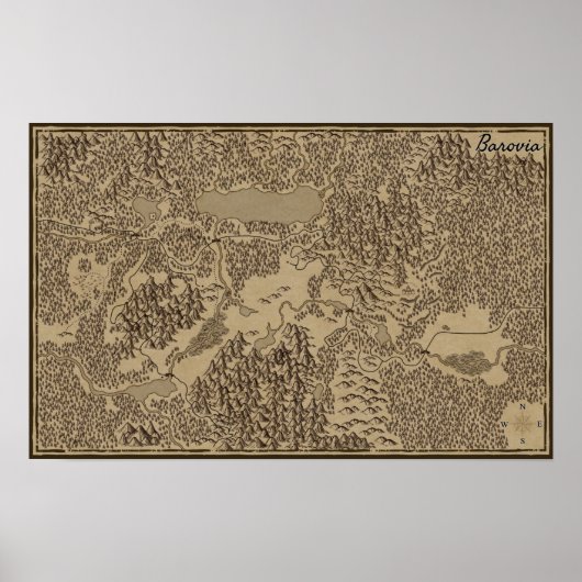 De Afhandelingskaart van de speler van Barovia (Cu Poster (Voorkant)