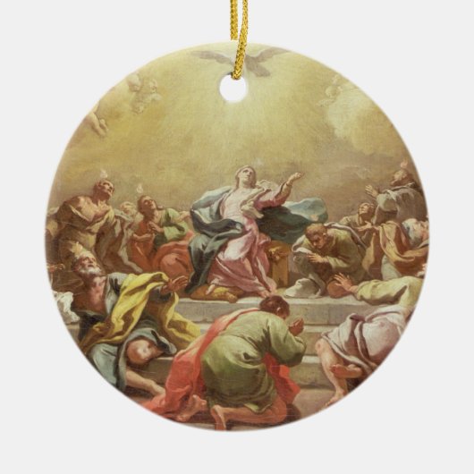 De afkomst van de Heilige Geest Keramisch Ornament (Voorkant)