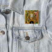 De afkomst van de Heilige Geest Vierkante Button 5,1 Cm (In situ)