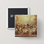 De afkomst van de Heilige Geest Vierkante Button 5,1 Cm (Voorkant /achterkant)