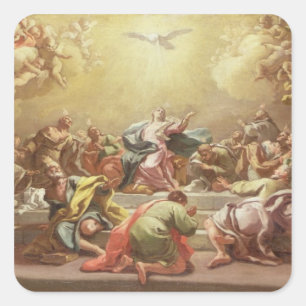 De afkomst van de Heilige Geest Vierkante Sticker