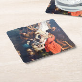 De afkomst van het kruis, Rubens Kartonnen Onderzetters (Schuin)