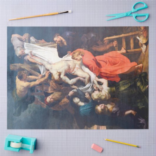 De afkomst van het kruis, Rubens Tissuepapier (Craft)