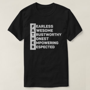 De afkorting van The Best Dad Ever Fathers Day T-shirt