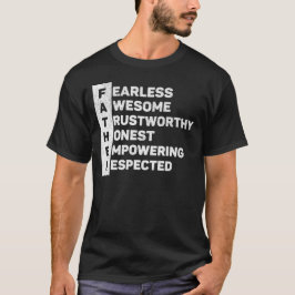 De afkorting van The Best Dad Ever Fathers Day T-shirt