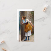 De afluisteraar (door Eugene de Blaas) Kaart (Voorkant / Achterkant in situ)