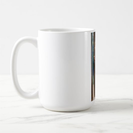 De afluisteraar (door Eugene de Blaas) Koffiemok (Links)