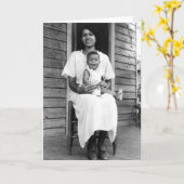 De Afrikaanse Amerikaanse Kaart van de Moeder en (Gele Bloem)