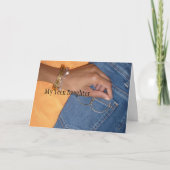 De Afrikaanse Amerikaanse Kaart van de Verjaardag (Voorkant)