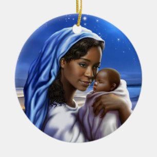 De Afrikaanse Amerikaanse Ornamenten van Kerstmis