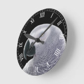 De Afrikaanse grijze papegaai Ronde Klok (Hoek)