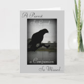 De Afrikaanse Grijze Sympathie van het Silhouet Kaart (Voorkant)