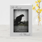 De Afrikaanse Grijze Sympathie van het Silhouet Kaart (Gele Bloem)