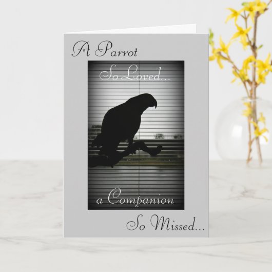 De Afrikaanse Grijze Sympathie van het Silhouet Kaart (Gele Bloem)