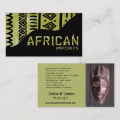 De Afrikaanse Invoer II - Afrocentric Keniaanse Visitekaartje (Voorkant / Achterkant)