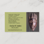 De Afrikaanse Invoer II - Afrocentric Keniaanse Visitekaartje (Achterkant)