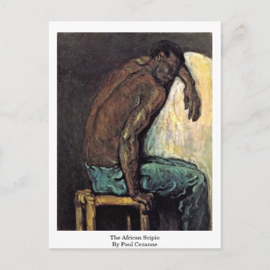 de Afrikaanse Scipio door Paul Cezanne Briefkaart (Voorkant)