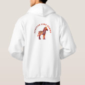 De Afrikaanse vuur Zebra Hoodie (Achterkant)