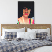 DE AFRO CANVAS AFDRUK (Insitu (Slaapkamer))