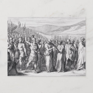 De afscheiding van het volk naar de Mons Sacer Briefkaart