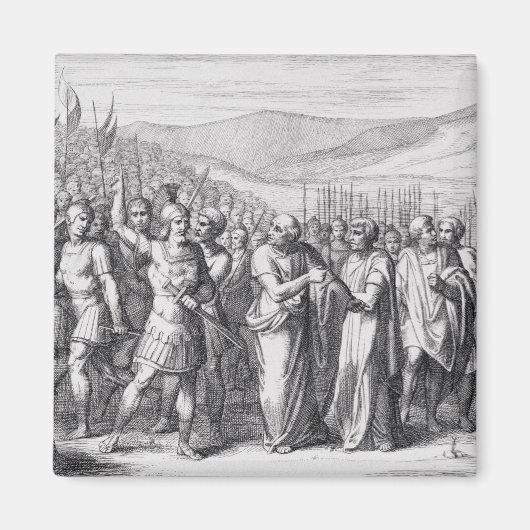 De afscheiding van het volk naar de Mons Sacer Magneet (Voorkant)