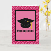 De afscheids Gift van de Kaart van Afstuderen met (Gele Bloem)