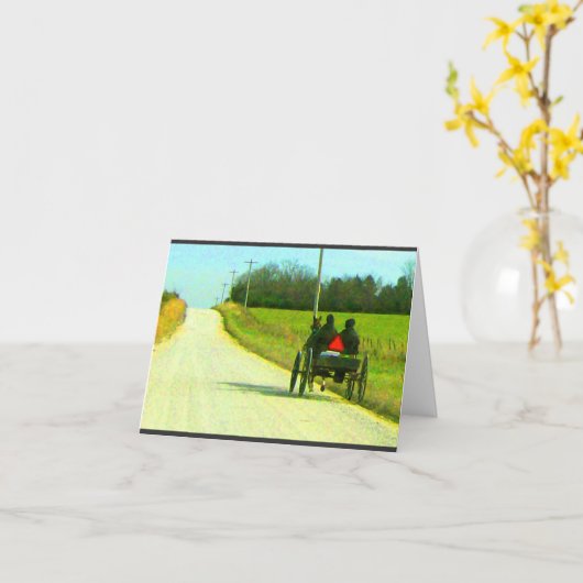 De AfscheidsKaart van Amish Kaart (Gele Bloem)