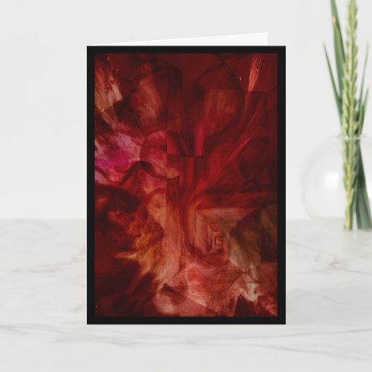 De afscheidsslijn en de kunstkaart feestdagen kaart (Voorkant)