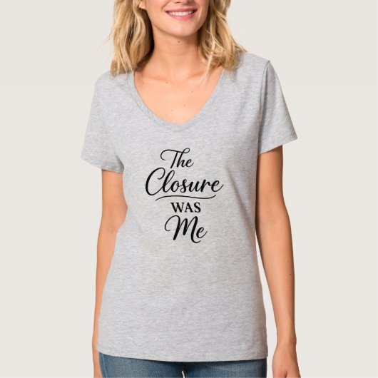De afsluiting was ik t-shirt (Voorkant)