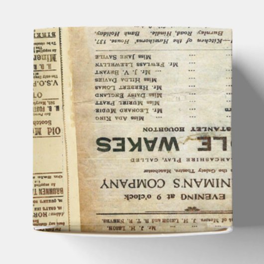 De afspeelbrieven bedankdoosjes (Bovenkant)