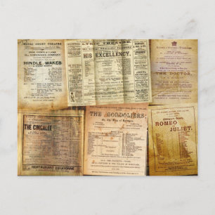 De afspeelbrieven briefkaart