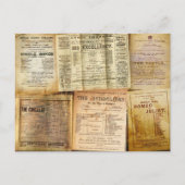 De afspeelbrieven briefkaart (Voorkant)