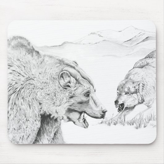 De afstand - Mousepad Muismat (Voorkant)