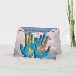 De afstand tussen het Wenskaart van Vrienden Kaart