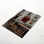 De Afstudeerklasse Trendy Klasse Afstudeer Magazin Folie Uitnodiging (Gedraaid)