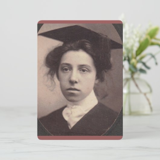 De Afstuderen Aankondiging (Staand voorkant)