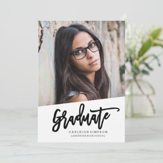 De Afstuderen artistieke aankondiging (Staand voorkant)