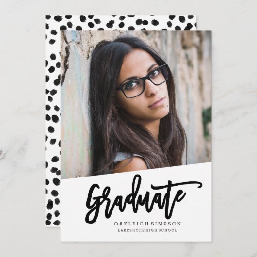 De Afstuderen artistieke aankondiging (Voorkant / Achterkant)