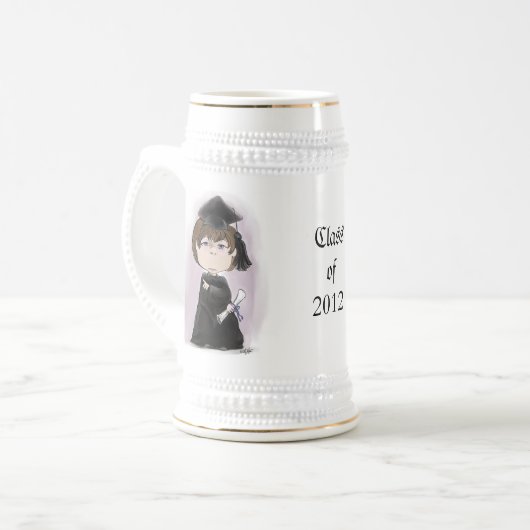 De Afstuderen! Bierkroes Bierpul (Voorkant links)