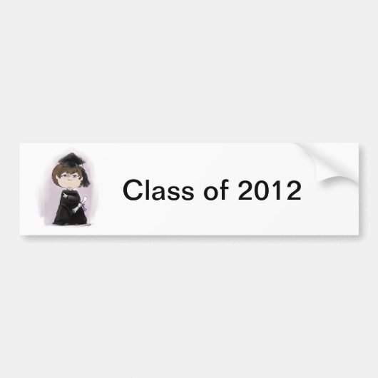 De Afstuderen! Bumpersticker (Voorkant)