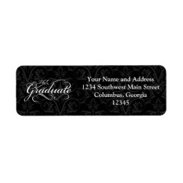 De Afstuderen, elegante zwarte Etiket