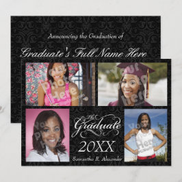 De Afstuderen, elegante zwarte Kaart