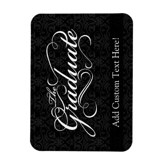 De Afstuderen, elegante zwarte Magneet (Verticaal)