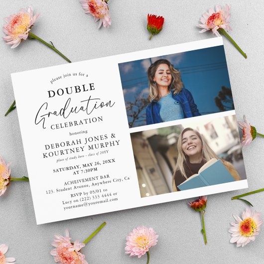 De Afstuderen Foto van de Viering van het dubbel A Kaart